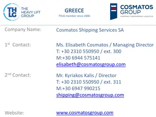 Cosmatos Shipping Services SA: Your Trusted Partner for Freight Forwarding Solutions