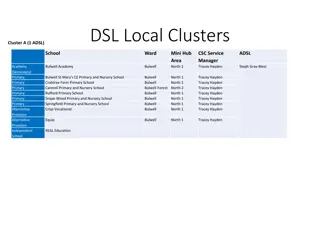 Cluster Network Overview of Schools in North Nottingham