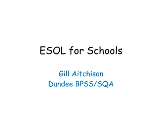 SQA ESOL Qualifications for Teachers: Workshop Overview and Guidance