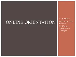 Coastline College CalWORKs Program Online Orientation