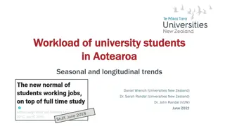 Seasonal and Longitudinal Trends in University Students' Workload in Aotearoa