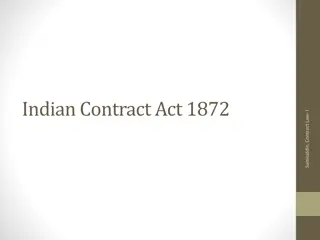 Overview of Indian Contract Act 1872 and Essential Contract Law Principles