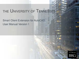 Configuring Smart Client Extension for AutoCAD User Manual