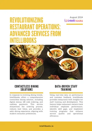 Revolutionizing Restaurant Operations Advanced Services from Intellibooks