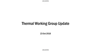 Thermal Working Group Update and Programs Overview