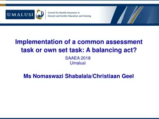 The Balancing Act of Implementing Common Assessment Tasks