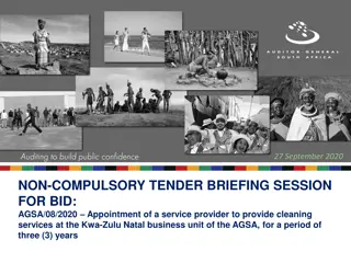 AGSA Tender Briefing Session for Cleaning Services in KwaZulu-Natal