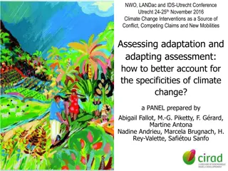 Conference Panel on Climate Change Interventions and Adaptation Strategies