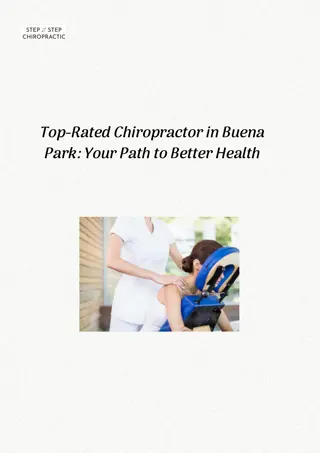 Top-Rated Chiropractor in Buena Park Your Path to Better Health