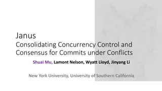 Janus: Consolidating Concurrency Control and Consensus for Commits