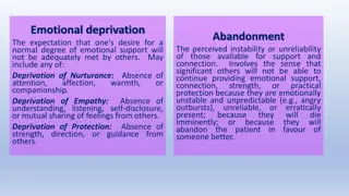 Understanding Emotional Deprivation and Related Issues