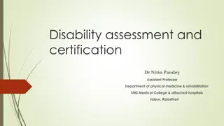 Disability Assessment and Certification Guidelines by Dr. Nitin Pandey