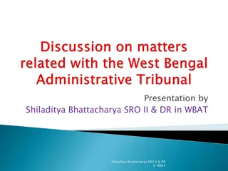 Overview of Administrative Tribunal Proceedings in WBAT