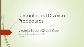 Guide to Uncontested Divorce Procedures in Virginia Beach Circuit Court