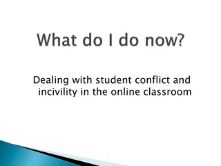 Dealing with Student Conflict and Incivility in Online Classrooms