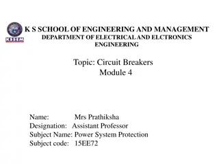 Comprehensive Overview of Circuit Breakers in Power System Protection