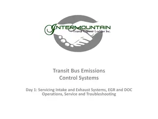 Transit Bus Emissions Control Systems - Day 1: Servicing and Troubleshooting