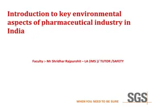 Environmental Aspects of Pharmaceutical Industry in India