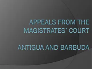 Appeals from the Magistrates Court in Antigua and Barbuda