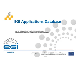 Enhancing Research Collaboration with EGI Applications Database