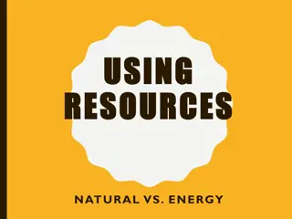 Natural Resources and Energy Resources