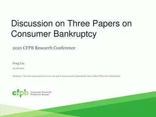 Analysis of Consumer Bankruptcy Research Papers at 2021 CFPB Conference