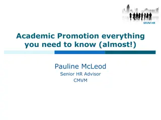 Insights into Academic Promotion Process at CMVM: Key Steps and Criteria