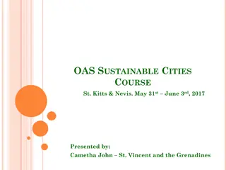 Sustainable Cities Course in St. Kitts & Nevis and Initiatives in St. Vincent and the Grenadines