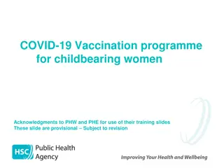 COVID-19 Vaccination Programme for Childbearing Women - Educational Slides and Key Messages