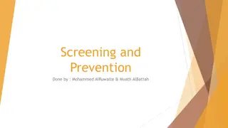 Screening and Prevention in Family Practice