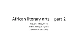 Symbolic Communication in African Literary Arts: Proverbs and Visual Symbols