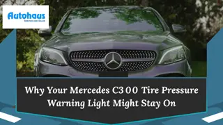 Why Your Mercedes C300 Tire Pressure Warning Light Might Stay On