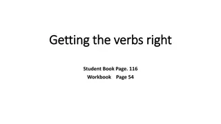 Mastering Verbs - Practice Exercises and Examples