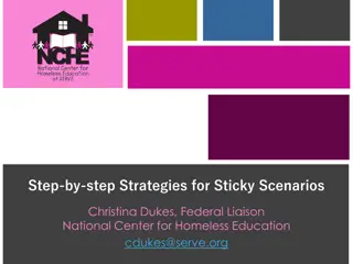 Strategies for Sticky Scenarios in Homeless Education