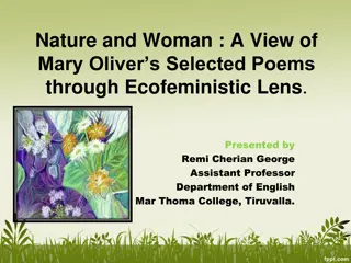 Ecofeministic Exploration of Mary Oliver's Poems