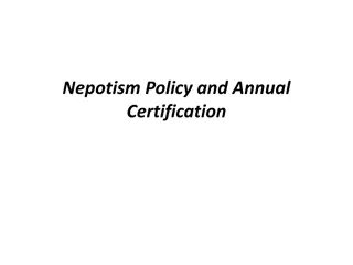 Nepotism Policy and Certification Requirements in Indiana