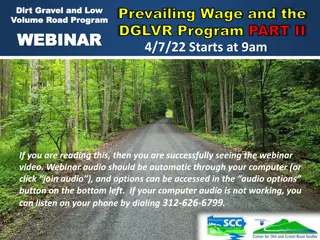 Prevailing Wage and DGLVR Program Updates