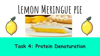 Exploring Protein Denaturation in Lemon Meringue Pie Recipe