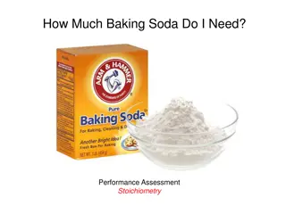 Stoichiometry Performance Assessment: How Much Baking Soda Do You Need?