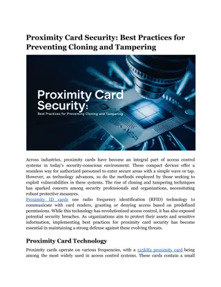 Proximity Card Security_ Best Practices for Preventing Cloning and Tampering