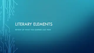 Comprehensive Literary Elements Review