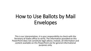 Guidelines for Using Mail Ballots and Returning Them