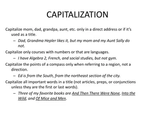 Grammar Rules Guide: Capitalization, Possessives, and Plurals