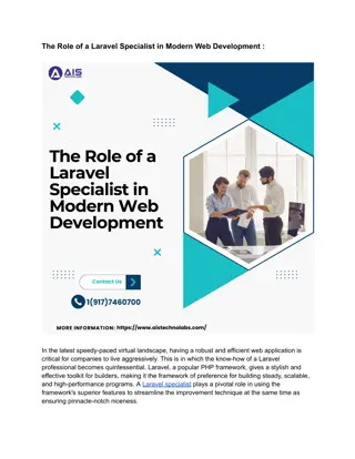 The Role of a Laravel Specialist in Modern Web Development