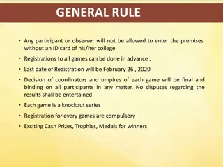 Sports Tournament Rules and Regulations Overview