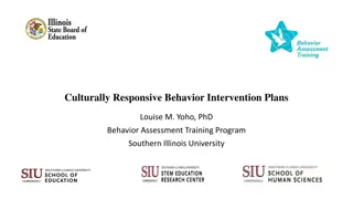 Culturally Responsive Behavior Intervention Plans Webinar Series