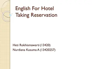 Efficient Hotel Reservation Procedures for Guest Satisfaction