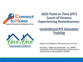 The 2022 Point-in-Time (PIT) Count of Persons Experiencing Homelessness