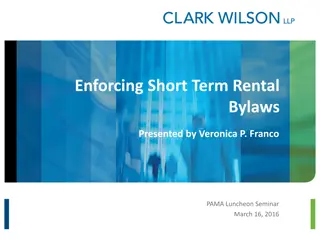 Short Term Rental Bylaws in Vancouver