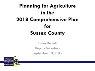 Agricultural Planning in Sussex County Comprehensive Plan 2018